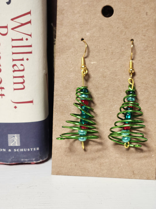 Festive Christmas Tree earrings